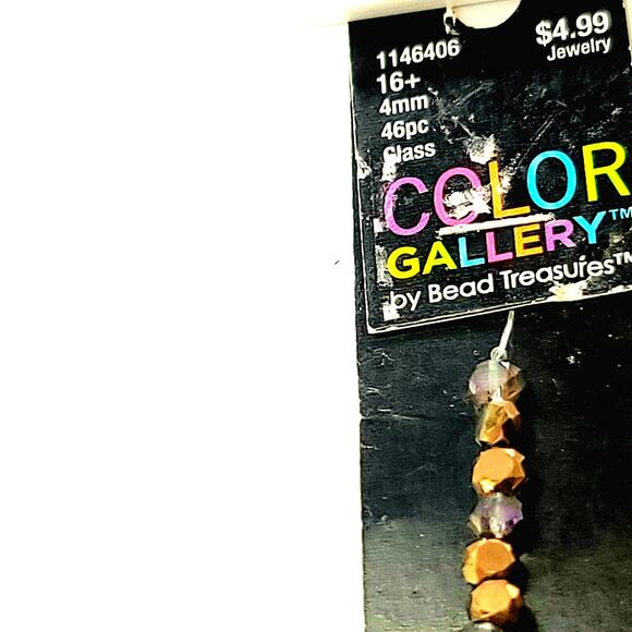 BEAD TREASURE 5 Strand Loose Copper Purple AB Semi Flat Rondelle Bead - Picture 5 of 5